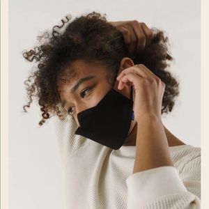 Baggu Organic Black Face Mask w/ ear loops!